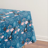 Nappe Fleurs mignonnes flamants gos motif (In Situ)