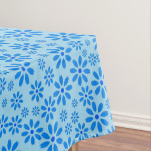 Nappe Fleurs minuscules Motif.Bleu 02.b LBlue BG
