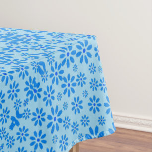 Nappe Fleurs minuscules Motif.Bleu 02.b LBlue BG