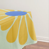 Nappe Fleurs Mood rétro Motif en bleu et jaune (In Situ)