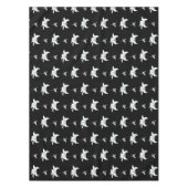 Nappe Fleurs noires blanches (Devant)