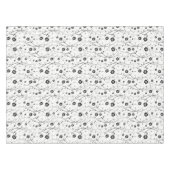 Nappe Fleurs noires délicates (Devant (Horizontal))