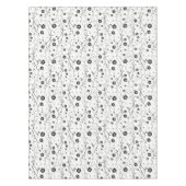 Nappe Fleurs noires délicates (Devant)