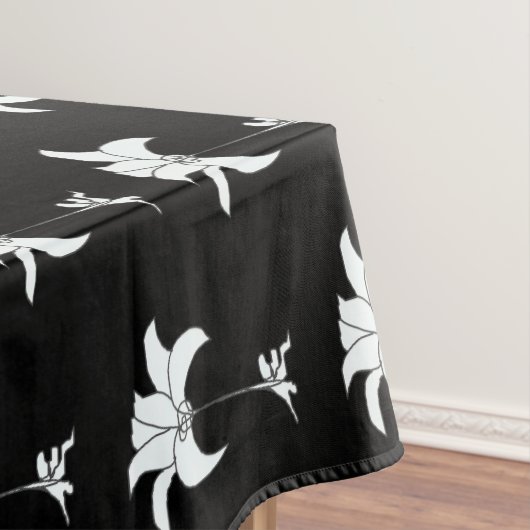 Nappe Fleurs noires et blanches (In Situ)