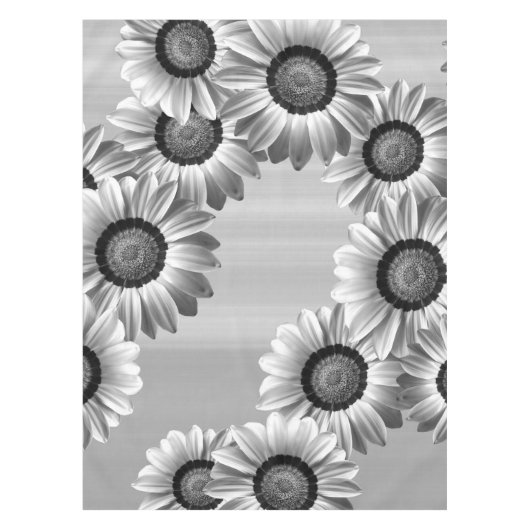 Nappe Fleurs noires et blanches (Devant)