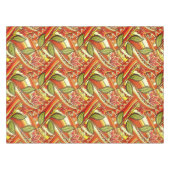 Nappe Fleurs Orange Blanches Élégantes Et Fleurs (Devant (Horizontal))