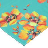 Nappe Fleurs orange élégantes - Aqua (Angle)