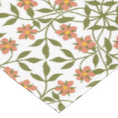 Nappe Fleurs orange, Motif Floral, Verdure, Boho (Angle)