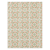 Nappe Fleurs orange, Motif Floral, Verdure, Boho (Devant)