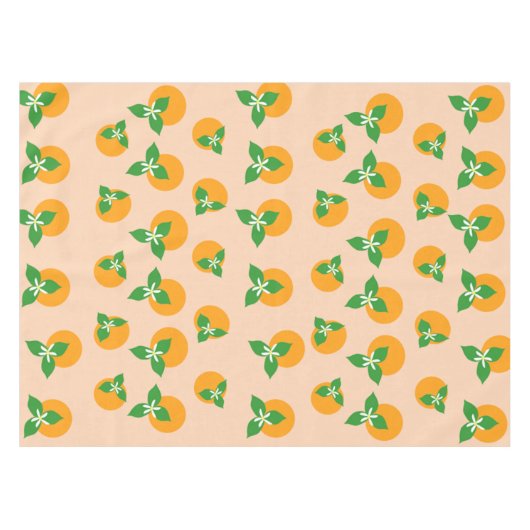 Nappe Fleurs oranges (Devant (Horizontal))