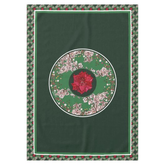 Nappe Fleurs pour Noël (Devant)
