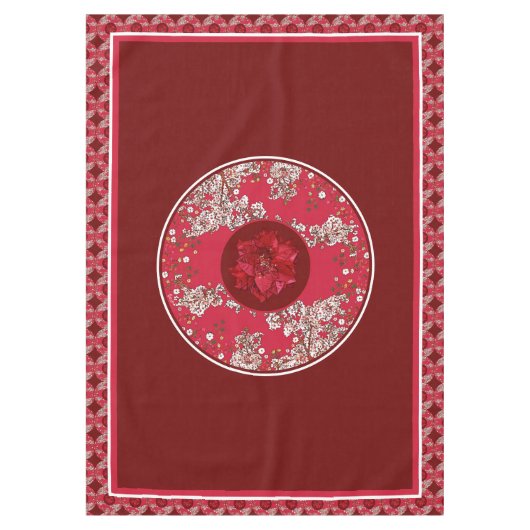 Nappe Fleurs pour Noël (Devant)