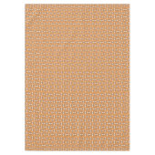 Nappe Fleurs Rétro Style Terracotta Marron (Devant)