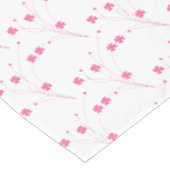 Nappe Fleurs roses Bubblegum, Petite impression Florale (Angle)