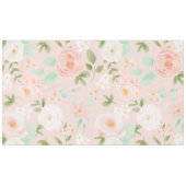 Nappe Fleurs Roses d'aquarelle en rose et en rose (Devant (Horizontal))