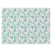 Nappe Fleurs roses et baies sèches (Devant (Horizontal))