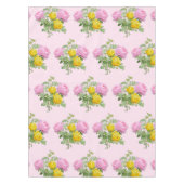 Nappe Fleurs roses et jaunes (Devant)
