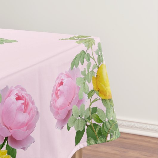 Nappe Fleurs roses et jaunes (In Situ)
