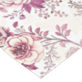 Nappe fleurs roses et rouge foncé (Angle)