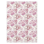 Nappe fleurs roses et rouge foncé (Devant)