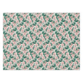 Nappe Fleurs Roses roses et Motif Feuille vert (Devant (Horizontal))