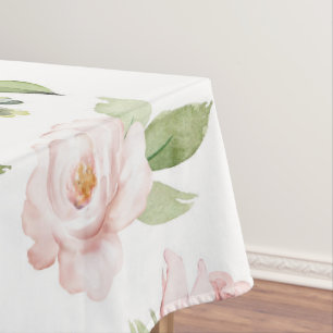 Nappe Fleurs roses, Roses roses, Fleurs Aquarelles