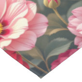 Nappe Fleurs roses, rouges et mauves  (Angle)