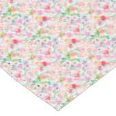 Nappe Fleurs roses violet blanc pastel (Angle)