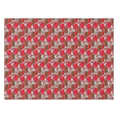 Nappe Fleurs Rouges Élégantes Et Féminines (Devant (Horizontal))