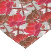 Nappe Fleurs Rouges Élégantes Et Féminines (Angle)