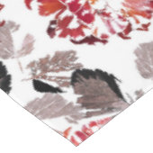 Nappe Fleurs rouges, florales, rétro, rouges et blanches (Angle)