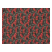Nappe Fleurs rouges sur marron (Devant (Horizontal))