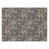Nappe Fleurs sauvages boho gris charbon (Devant (Horizontal))