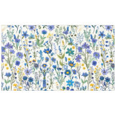 Nappe Fleurs sauvages de Jardin Bleu Rustique (Devant (Horizontal))