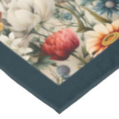 Nappe Fleurs sauvages et papillons colorés Boho modernes (Angle)