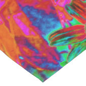 Nappe Fleurs sauvages psychédéliques rouges et vertes gr (Angle)