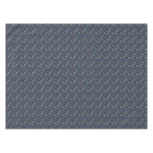 Nappe Fleurs sauvages simples brodées sur fond de denim (Devant (Horizontal))
