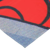 Nappe fleurs stylisées et imprimés feuille (Angle)