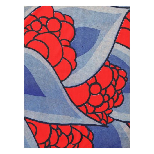 Nappe fleurs stylisées et imprimés feuille (Devant)