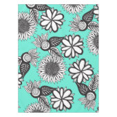 Nappe Fleurs tirées par la main de Bohème blanches (Devant)