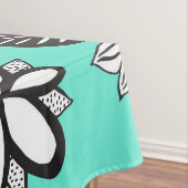 Nappe Fleurs tirées par la main de Bohème blanches (In Situ)