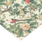 Nappe Fleurs tropicales colorées Oiseaux (Angle)
