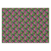 Nappe Fleurs tropicales et plantes en noir (Devant (Horizontal))