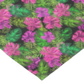 Nappe Fleurs tropicales et plantes en noir (Angle)