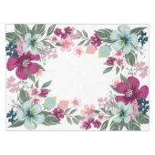 Nappe Fleurs tropicales sur blanc (Devant (Horizontal))