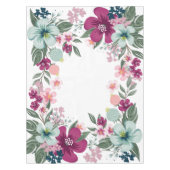 Nappe Fleurs tropicales sur blanc (Devant)