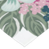 Nappe Fleurs tropicales sur Ombre Bleu (Angle)