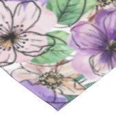 Nappe Fleurs violettes et roses (Angle)