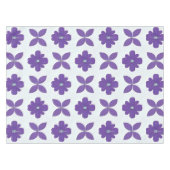Nappe Fleurs violettes sur fond clair (Devant (Horizontal))