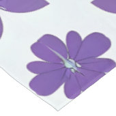 Nappe Fleurs violettes sur fond clair (Angle)